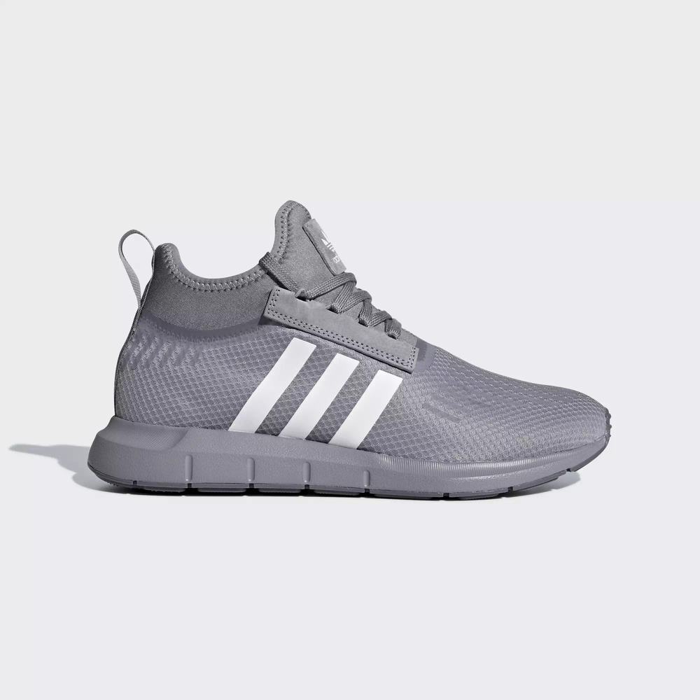 Adidas Swift Run Barrier Tenis Grises Para Hombre (MX-44346)
